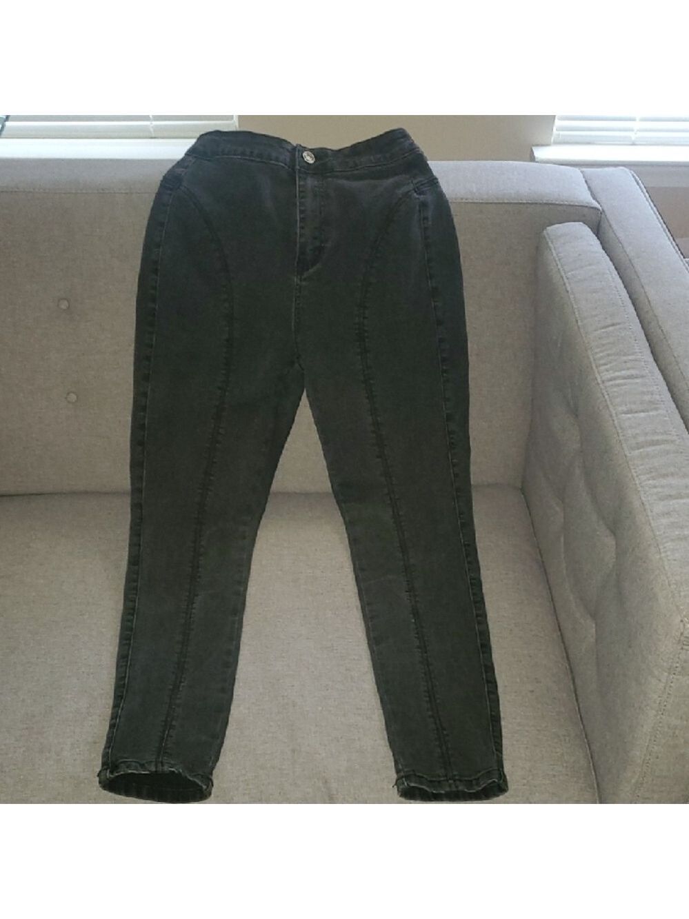 Reveal Jeans Jeans Womens Size Small Black Skinny Jeans Curvy Accent Panels‎